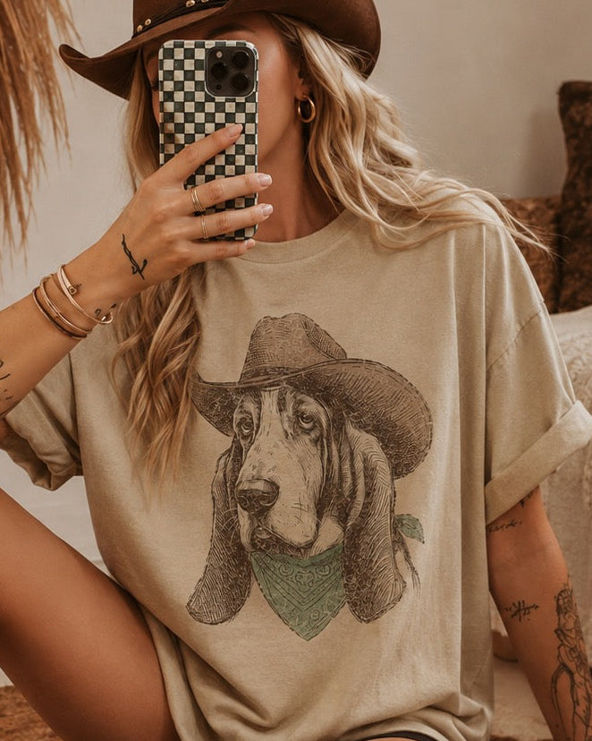 Vintage Cowboy Hound Tee