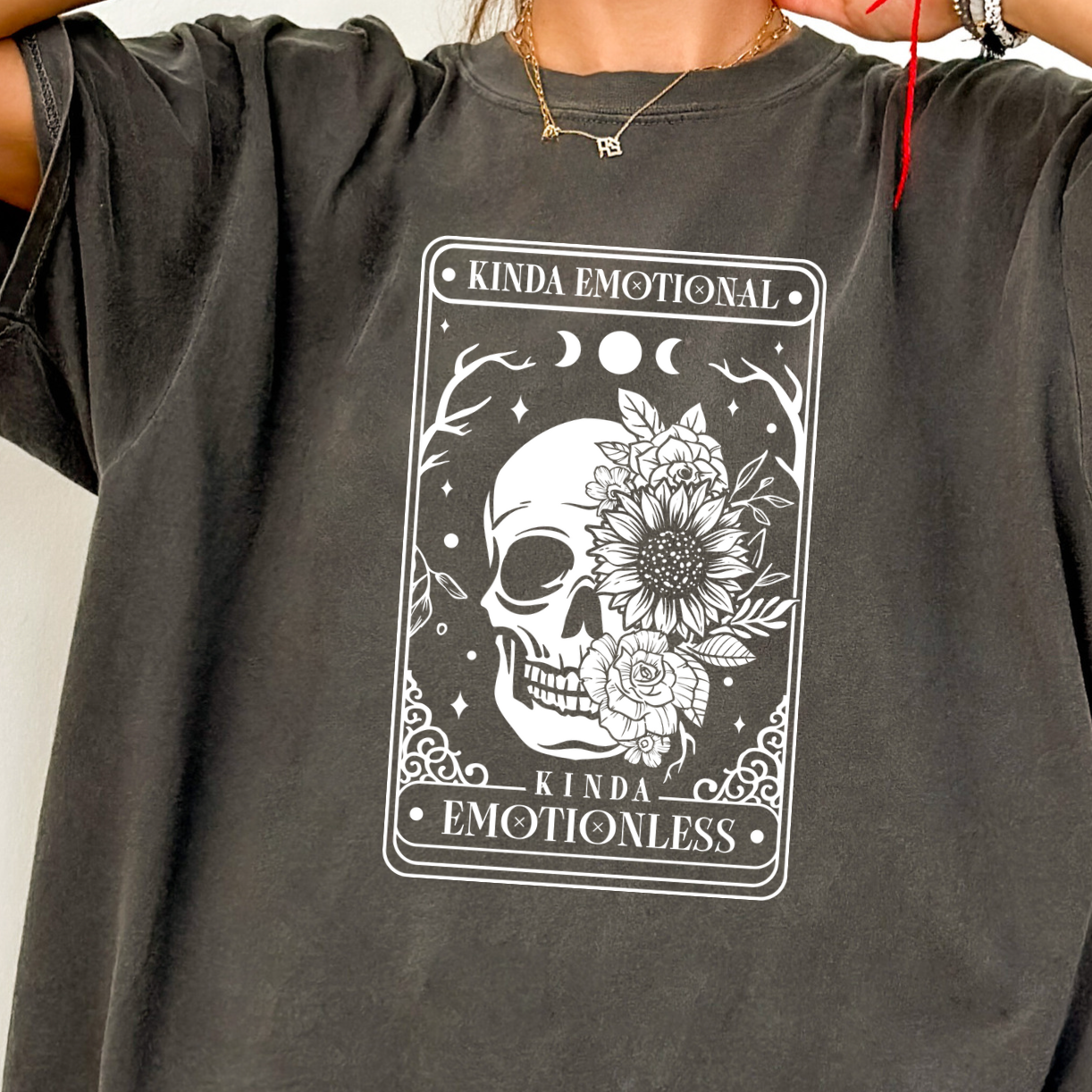 Skeleton Tarot Card Graphic Tee