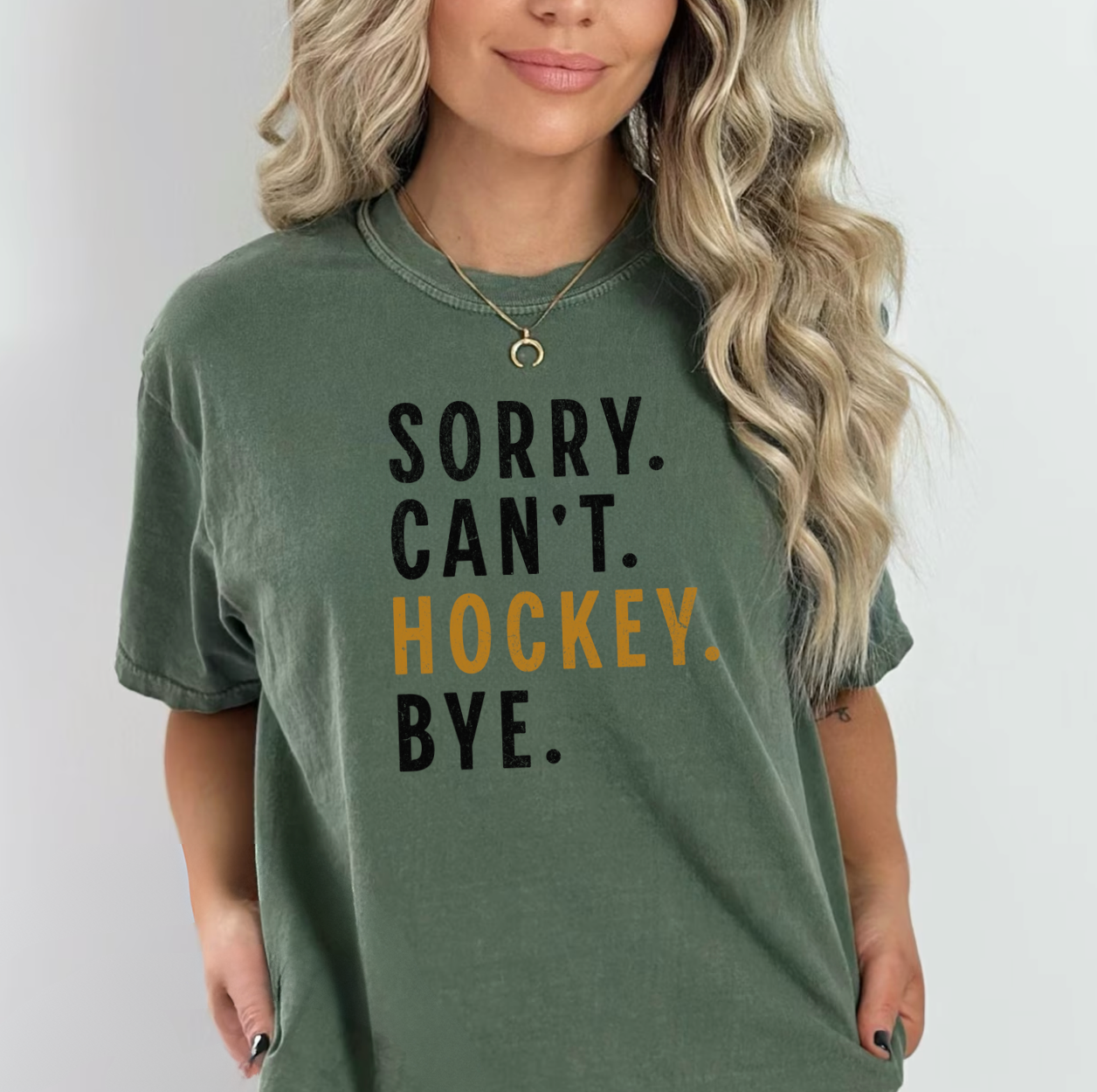 Sorry. Can't. Hockey. Bye. Graphic Tee