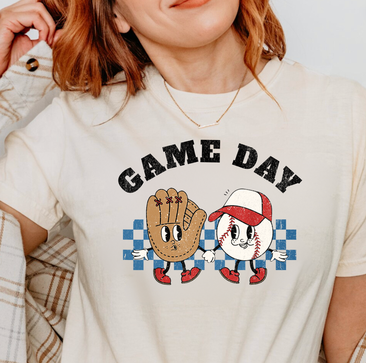 Retro Game Day Baseball Tee