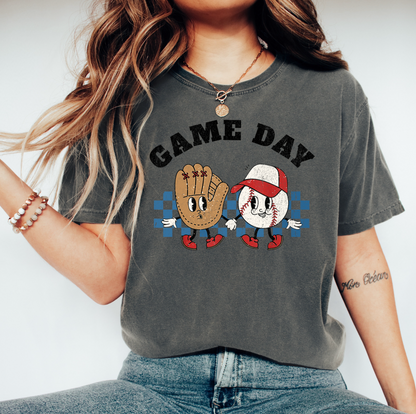 Retro Game Day Baseball Tee