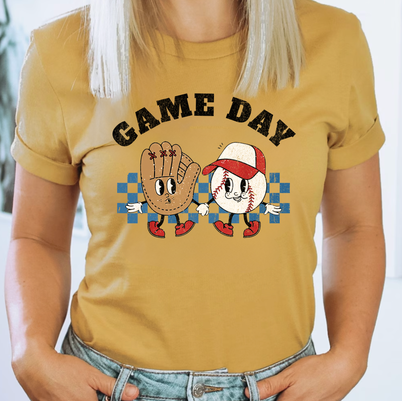 Retro Game Day Baseball Tee