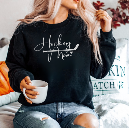 Hockey Mom Script Sweatshirt