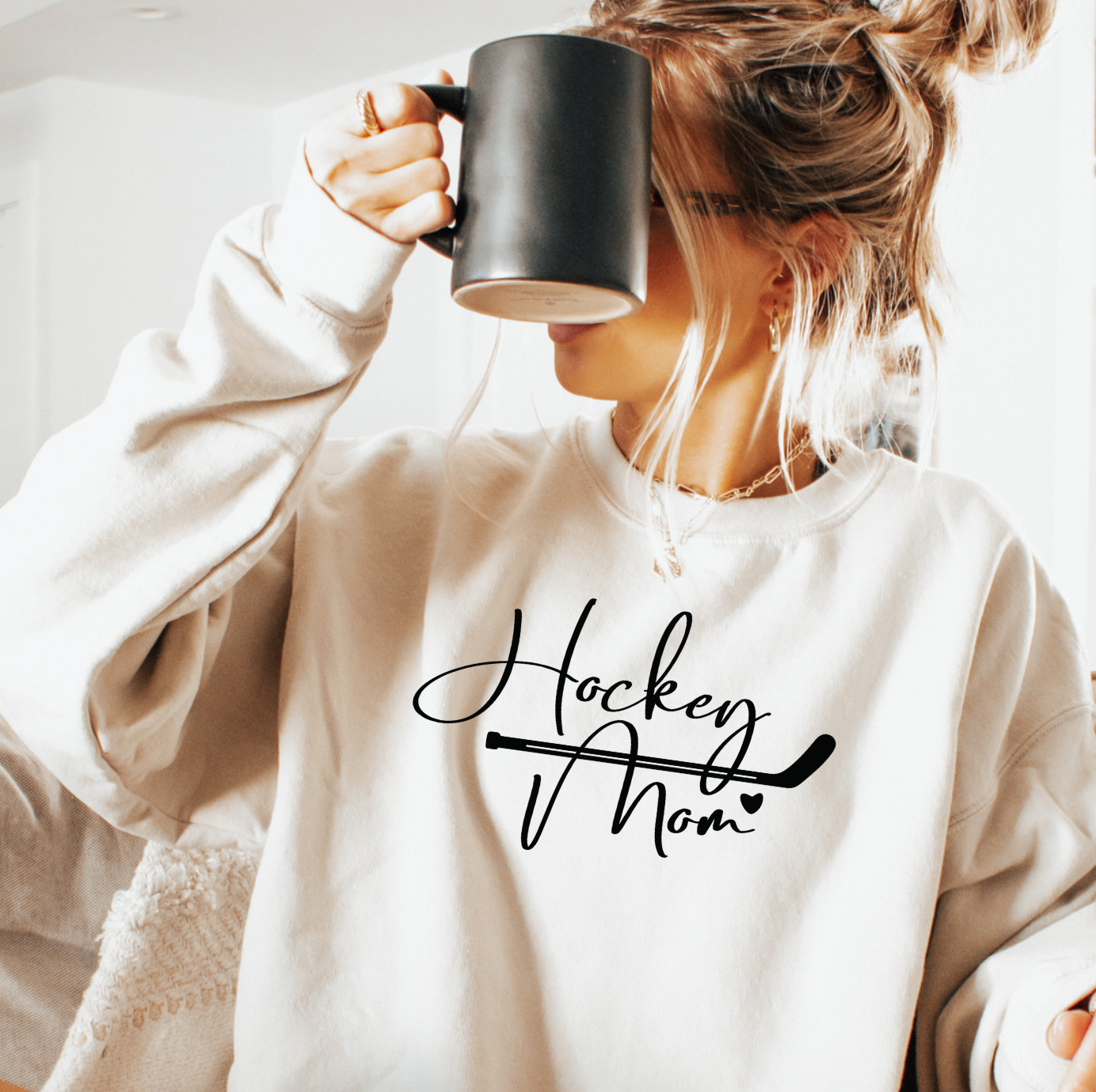 Hockey Mom Script Sweatshirt