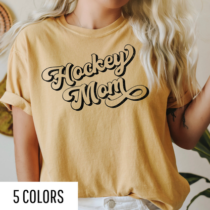 Retro Distressed Hockey Mom Graphic Tee