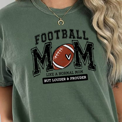 Loud Proud Football Mom Graphic Tee