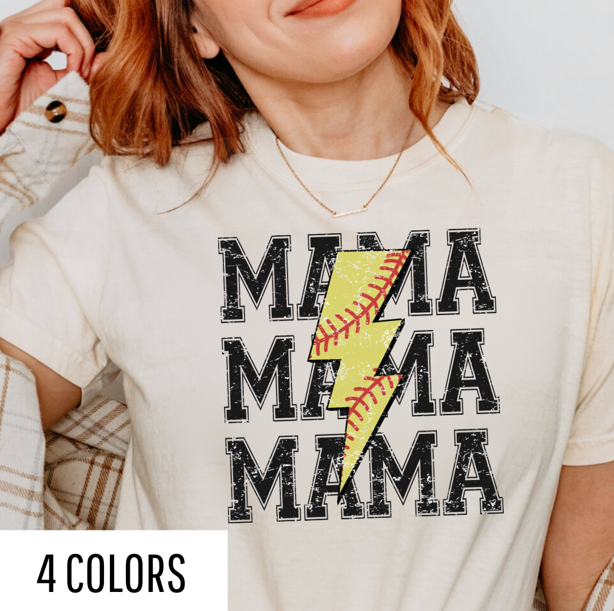 Softball Mama Bolt Graphic Tee