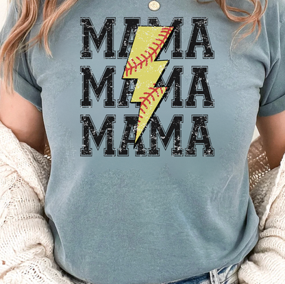 Softball Mama Bolt Graphic Tee