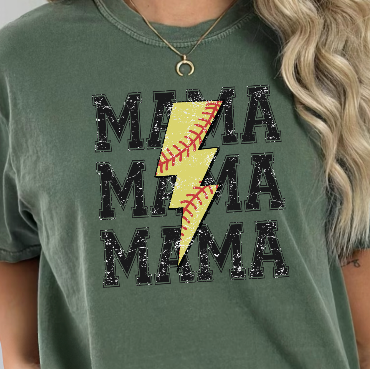 Softball Mama Bolt Graphic Tee