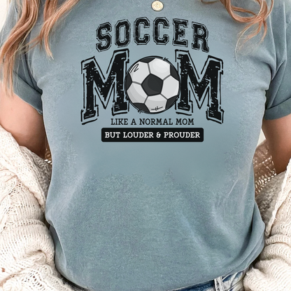 Loud Proud Soccer Mom Graphic Tee