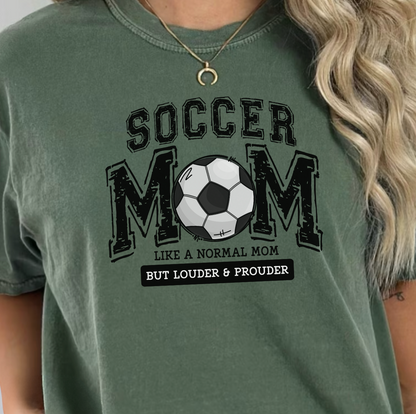 Loud Proud Soccer Mom Graphic Tee