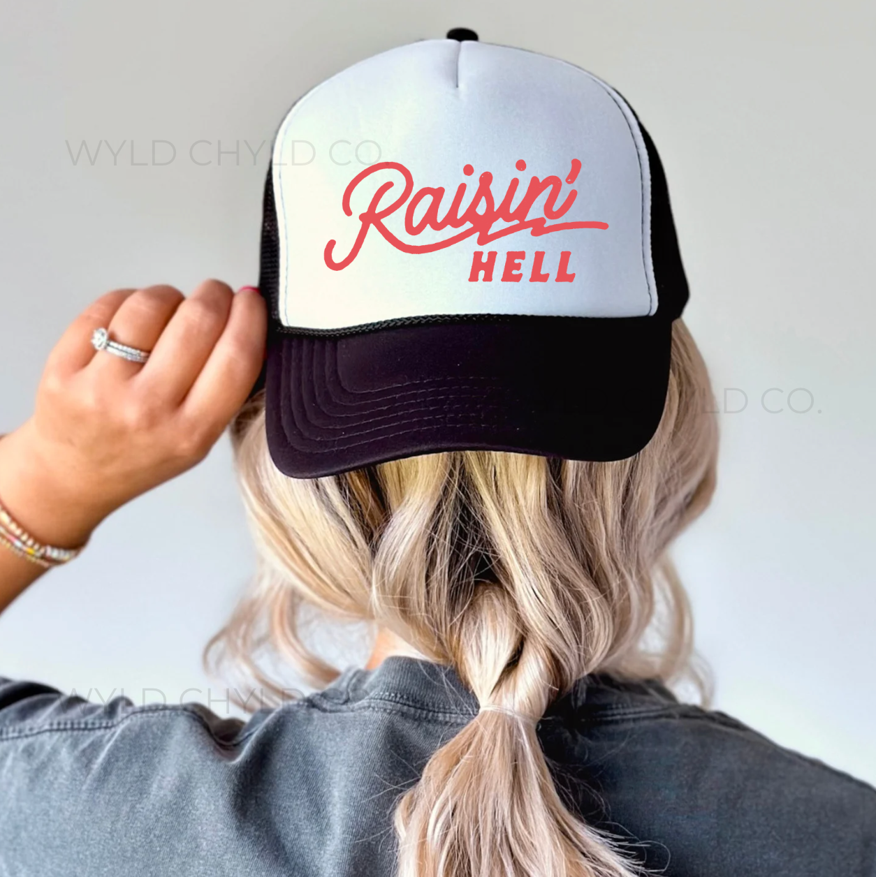 Raisin' Hell Trucker Hat