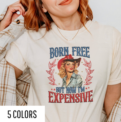 Born Free Cowgirl Western Graphic Tee