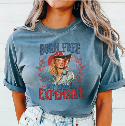 Born Free Cowgirl Western Graphic Tee