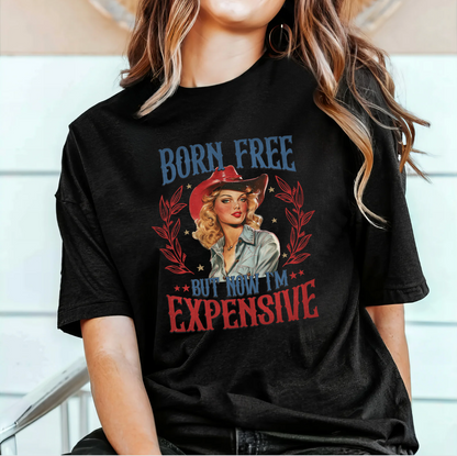 Born Free Cowgirl Western Graphic Tee