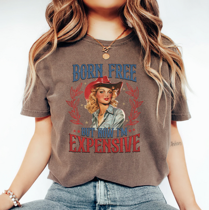 Born Free Cowgirl Western Graphic Tee