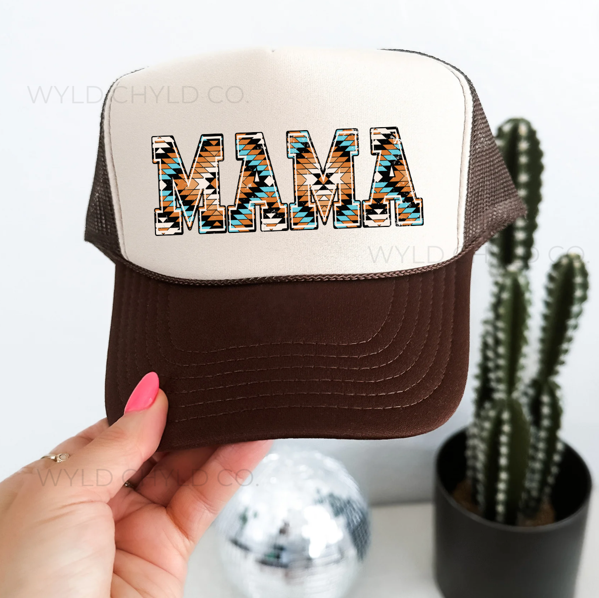 Western Aztec Mama Trucker Hat