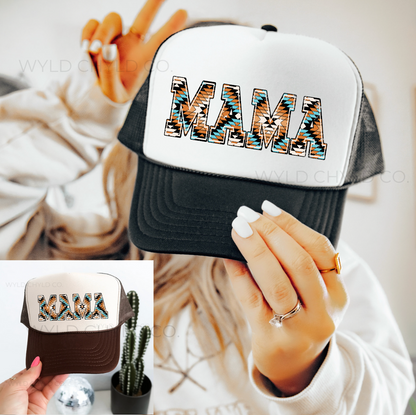 Western Aztec Mama Trucker Hat