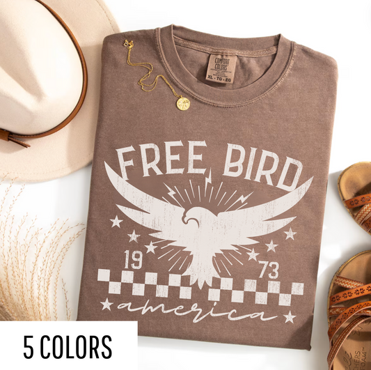 Free Bird America Distressed Graphic Tee