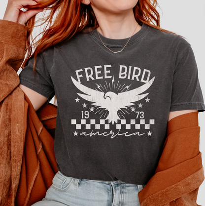 Free Bird America Distressed Graphic Tee