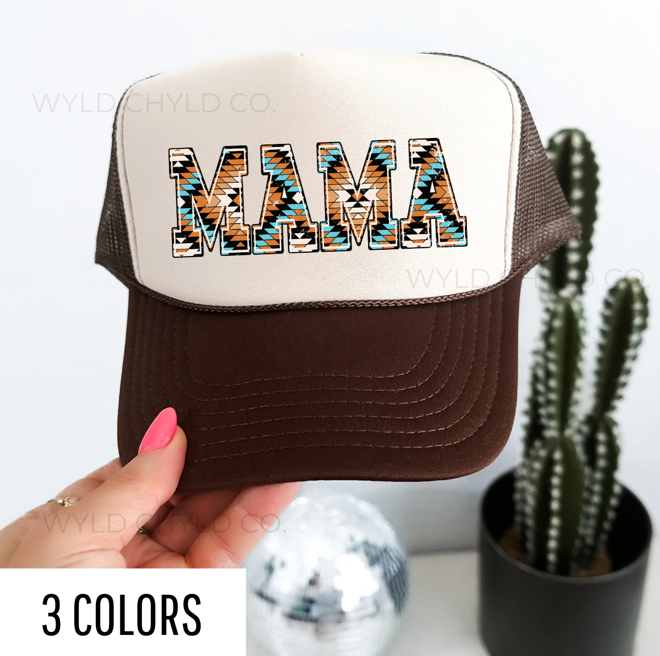 Western Aztec Mama Trucker Hat