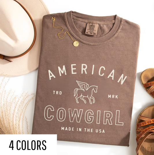 America Cowgirl Vintage Tee