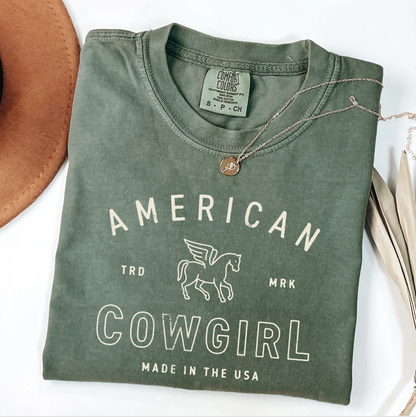 America Cowgirl Vintage Tee