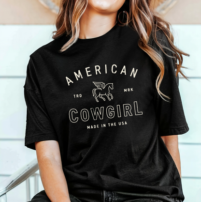 America Cowgirl Vintage Tee