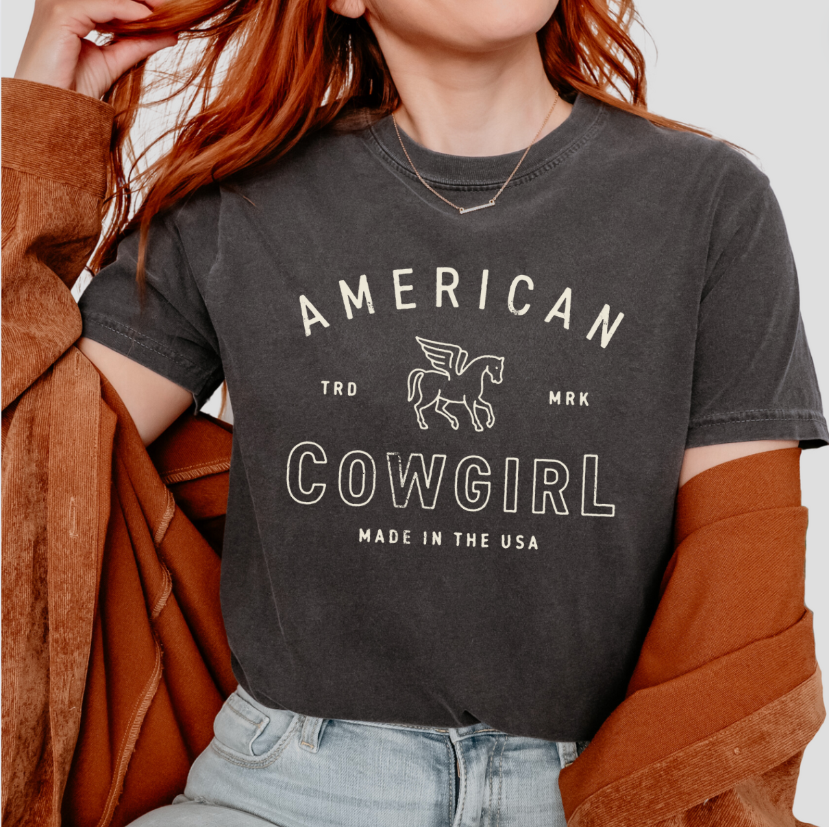 America Cowgirl Vintage Tee