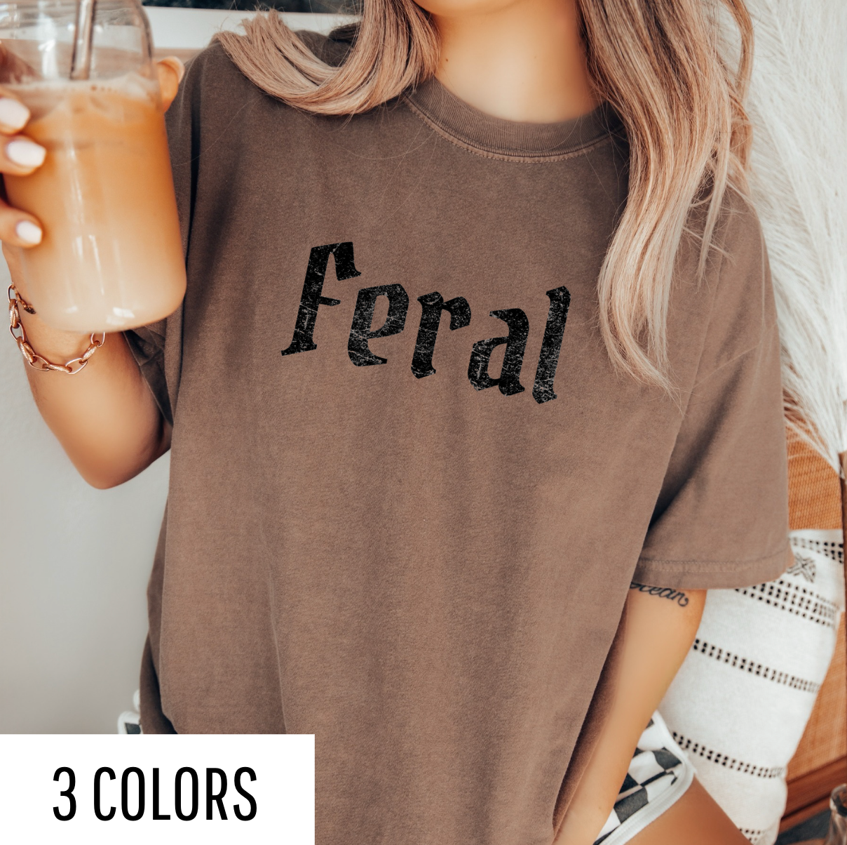 Feral Distressed Graphic Tee