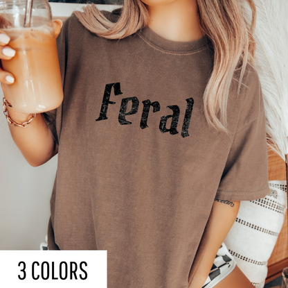 Feral Distressed Graphic Tee