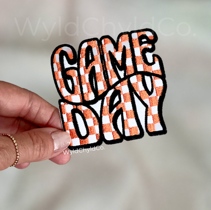 Retro Checkered Game Day Patches