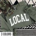 LOCAL Distressed Varsity Sweatshirt
