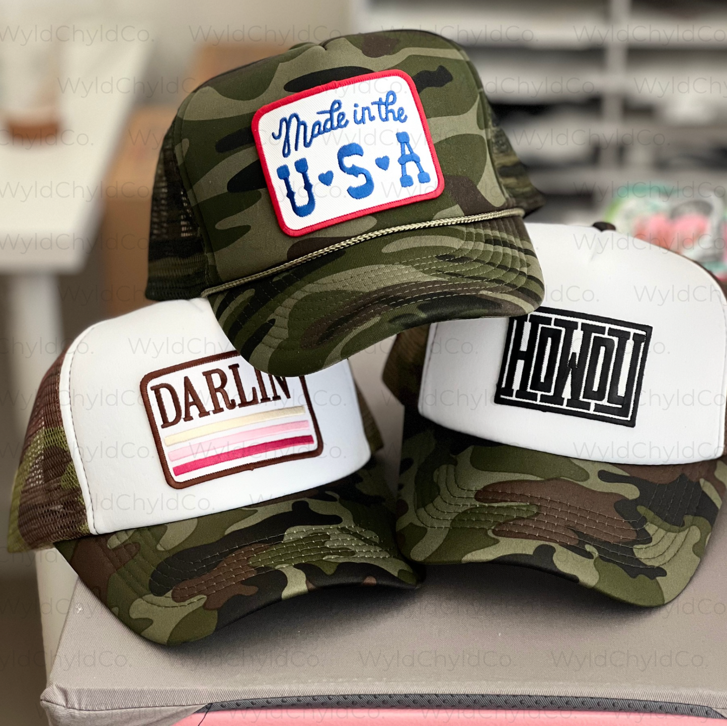 Camo Patch Hats