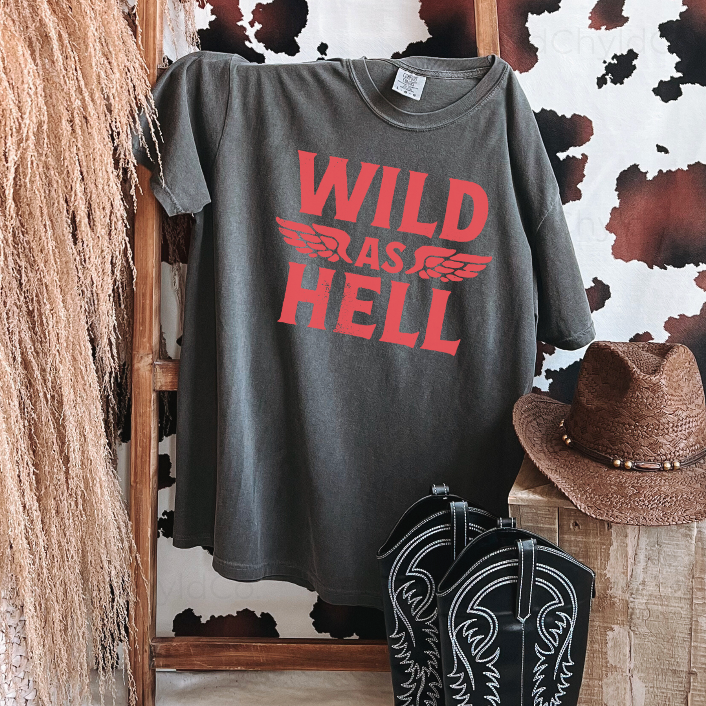 Wild As Hell Distressed Graphic Tee