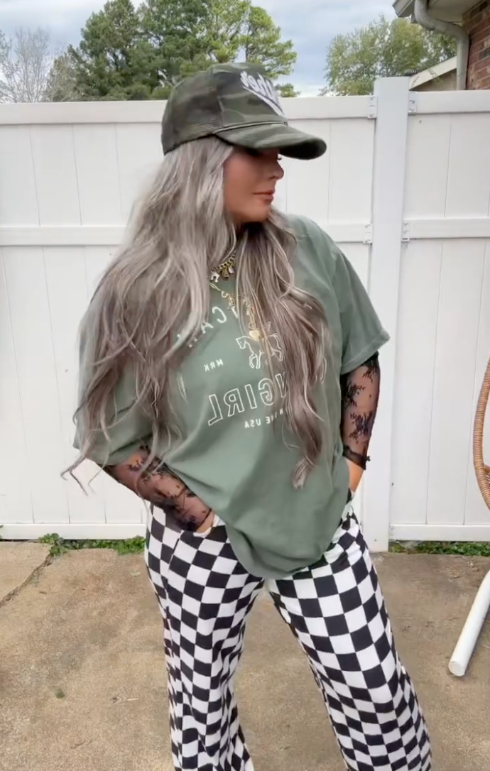 Checkmate Wide Leg Jersey Pants