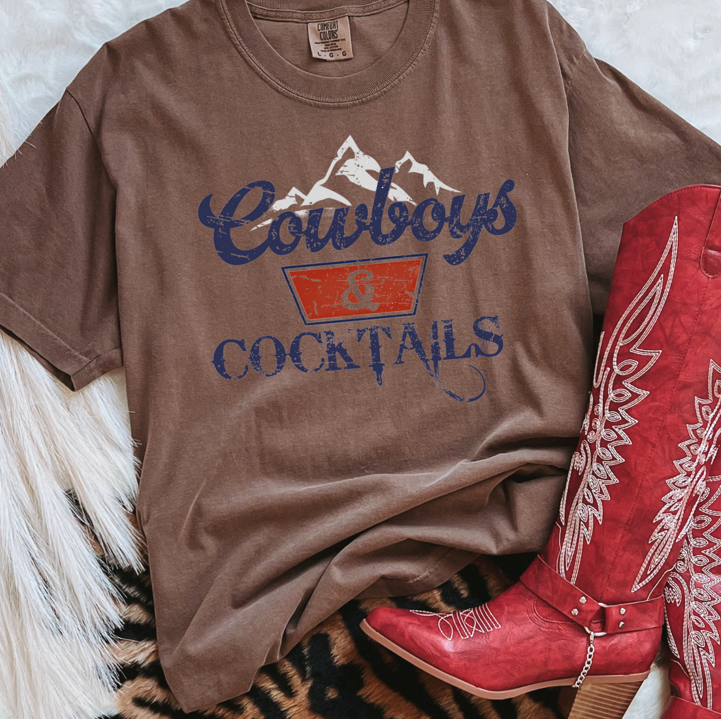 Cowboys & Cocktails Graphic Tee