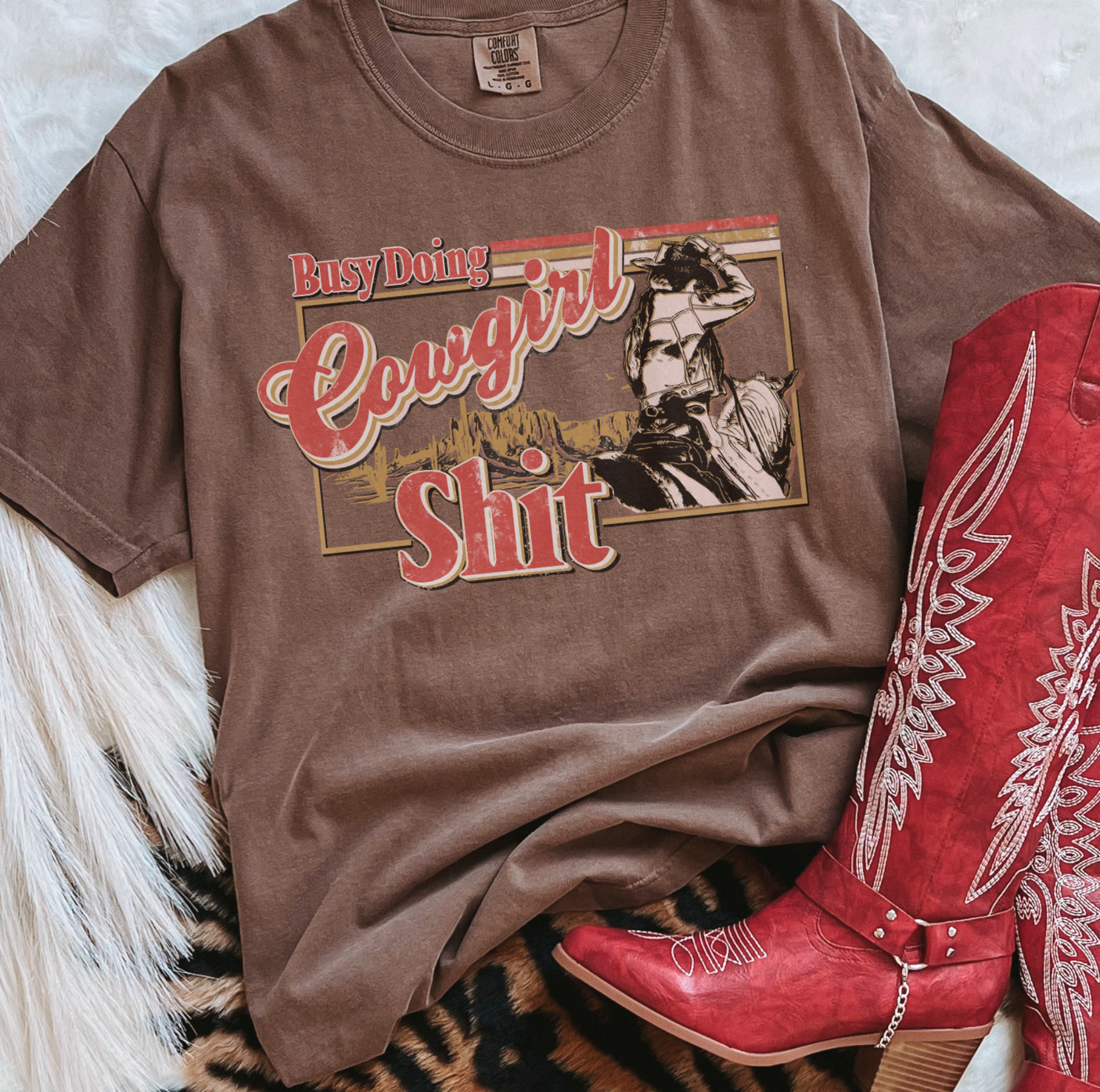 Busy Doing Cowgirl Sh*t Graphic Tee