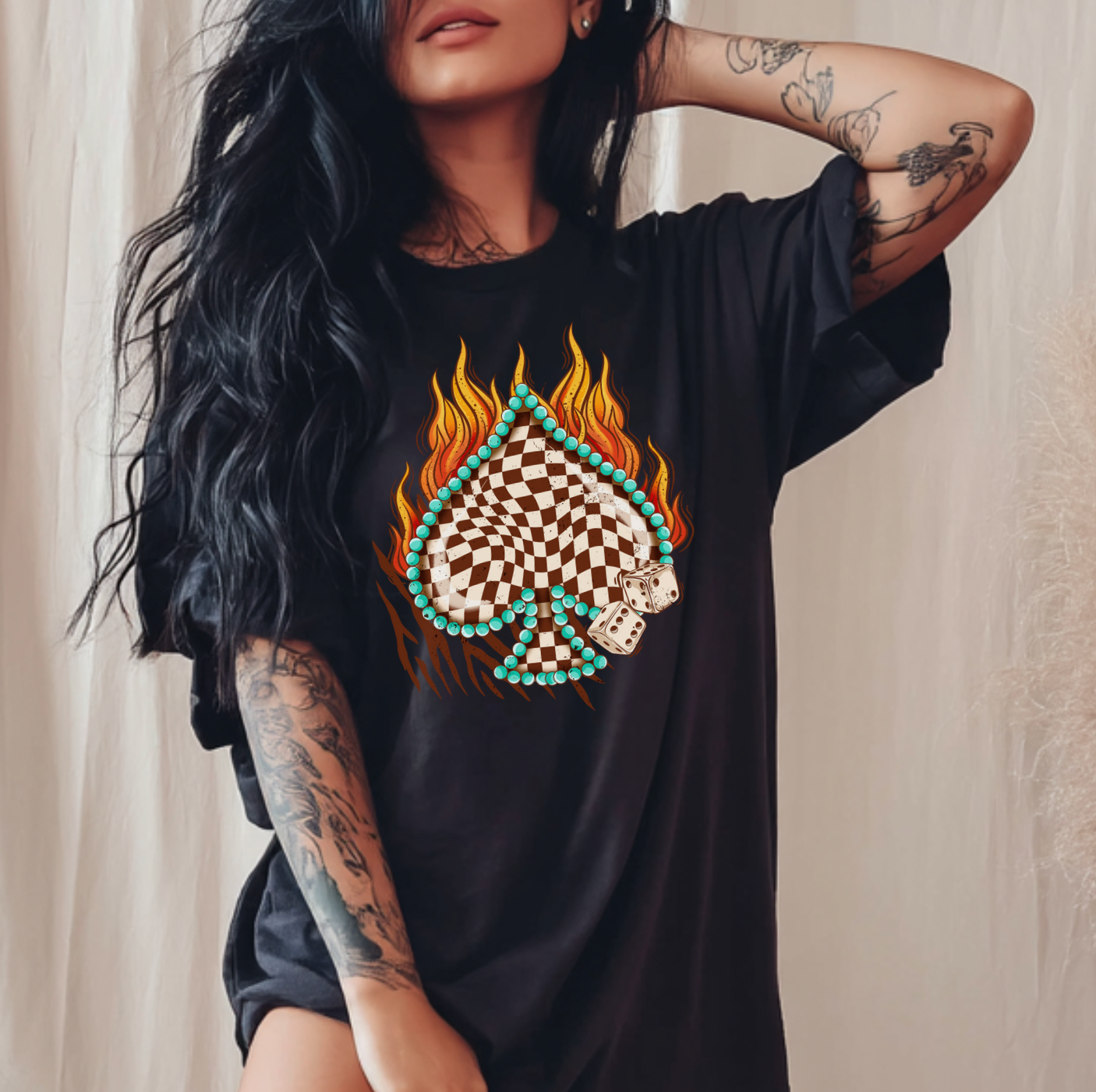 High Stakes Checkered Ace Tee