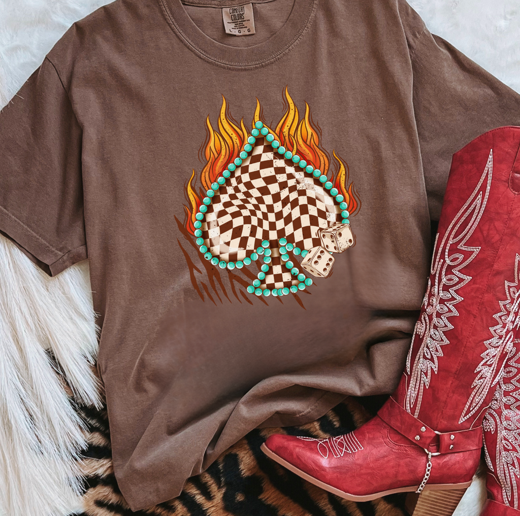 High Stakes Checkered Ace Tee