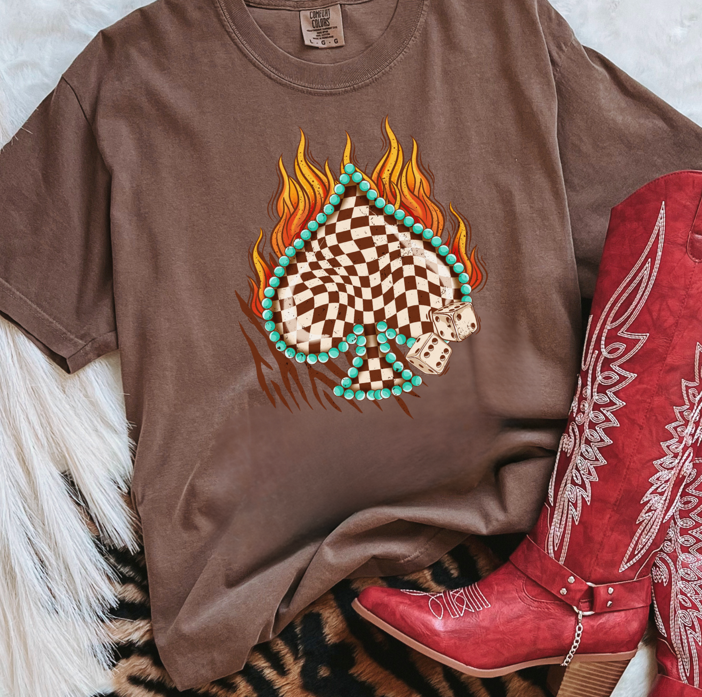 High Stakes Checkered Ace Tee