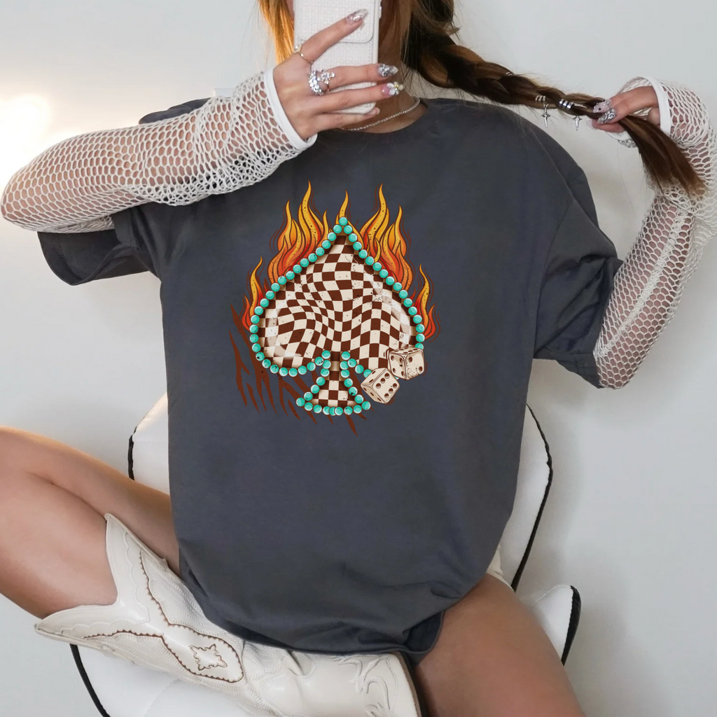 High Stakes Checkered Ace Tee