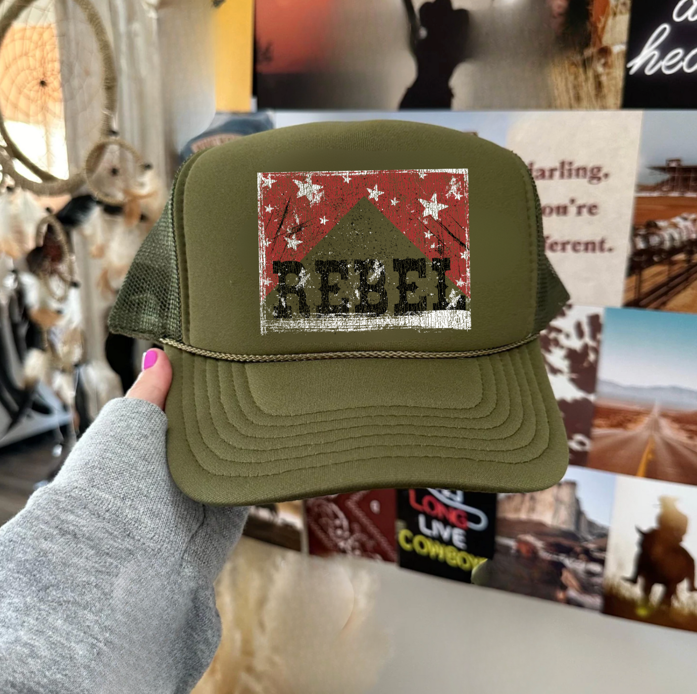 Distressed Rebel Trucker