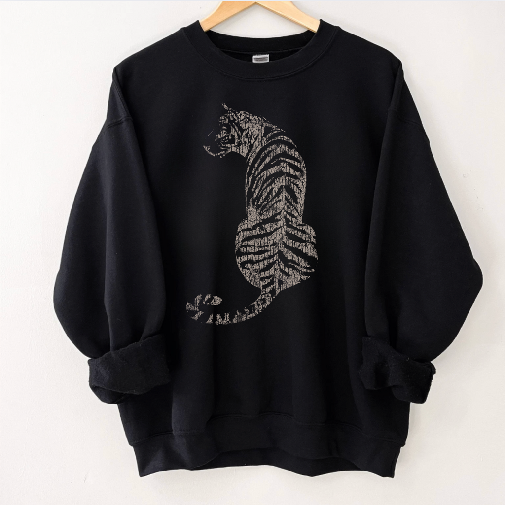 Distressed Tiger Vintage Crewneck