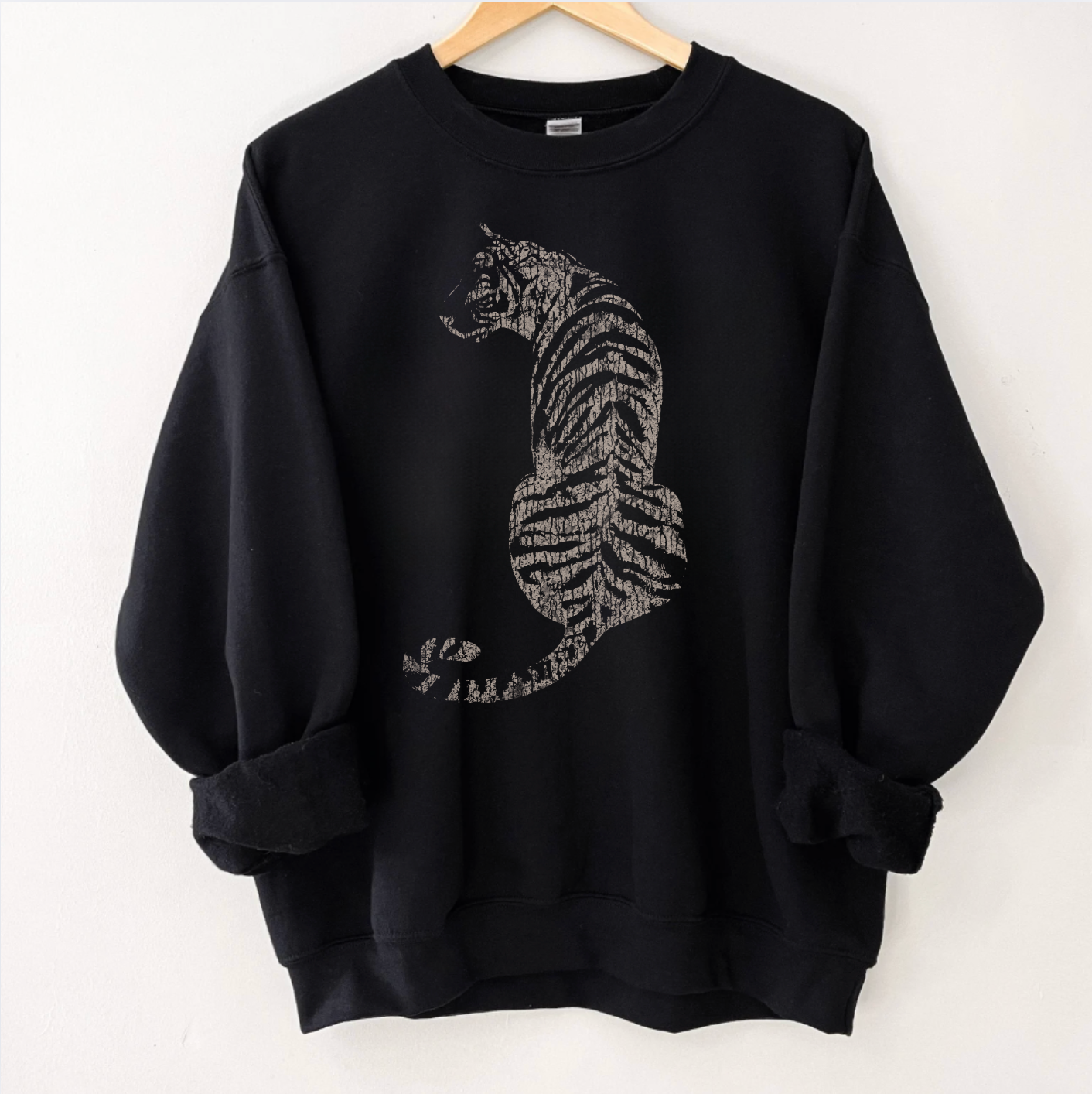 Distressed Tiger Vintage Crewneck