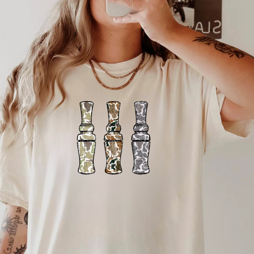 Vintage Camo Duck Call Crew