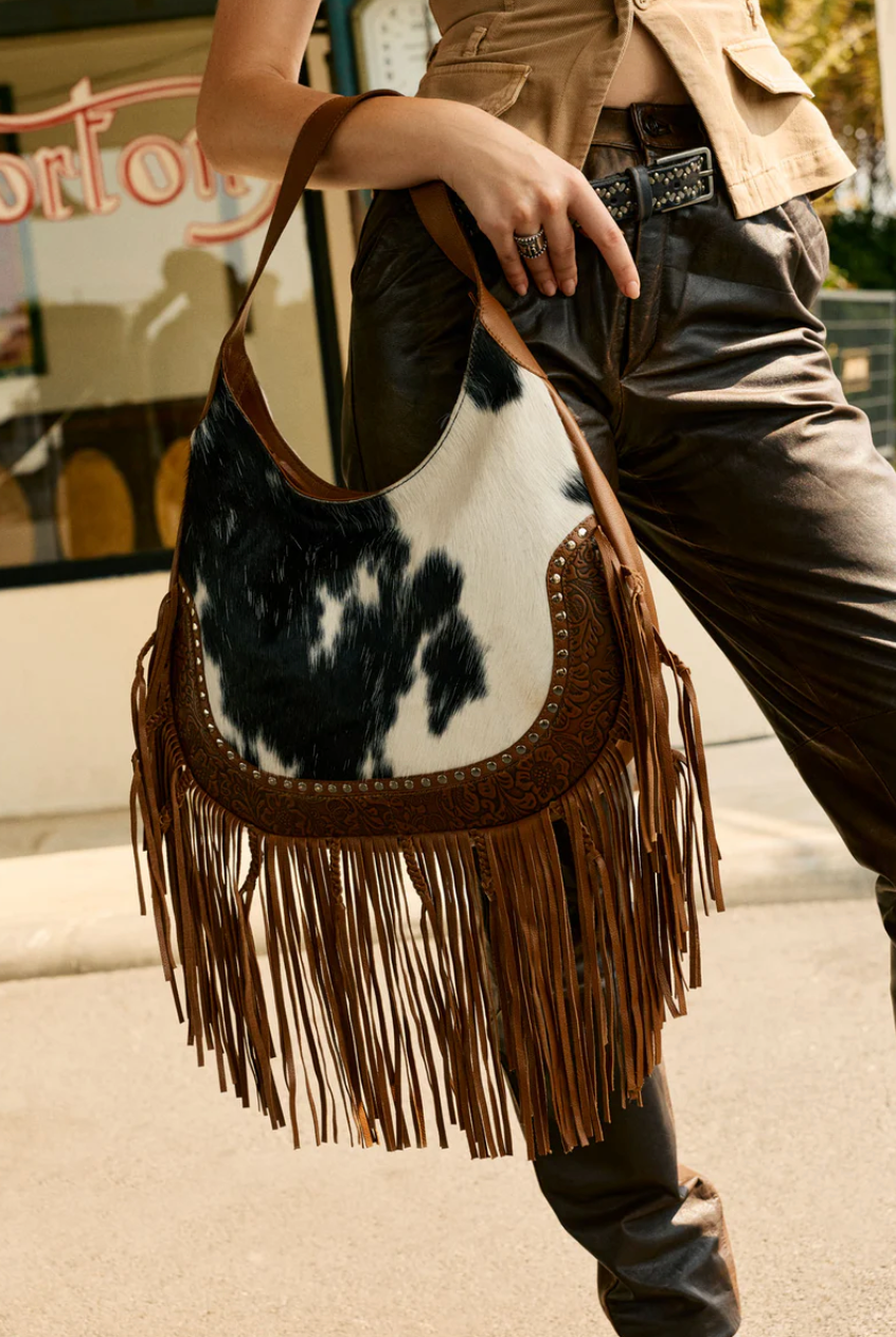 Free Spirit Fringe Bag (Black/Brown) ETA 7/8