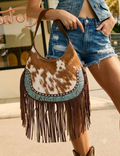Free Spirit Fringe Bag (Turquoise/ Tan) ETA 7/8