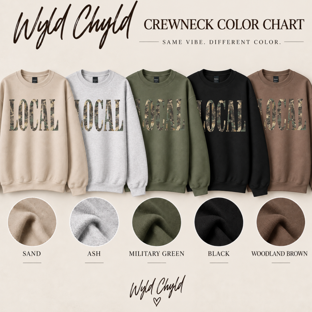 Camo Local Pullover