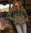 (COMING SOON) LIMITED ED. Cowgirl Mafia Camo Zip-Up Hoodie